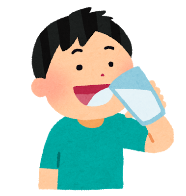 水を飲む子供 drink_water_boy2