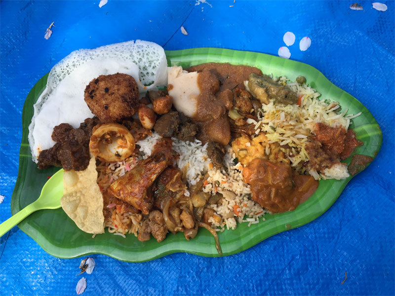 kerala food plate @ malayali hanami get-together