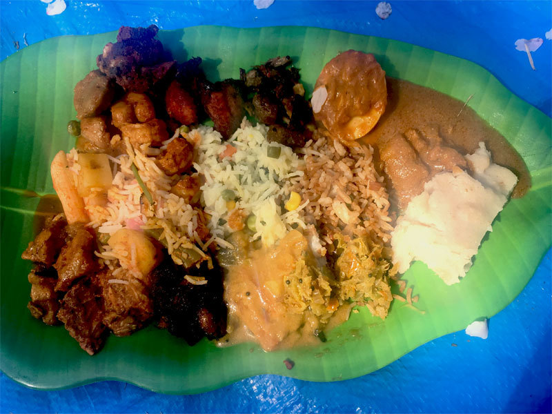 kerala food plate @ malayali hanami get-together